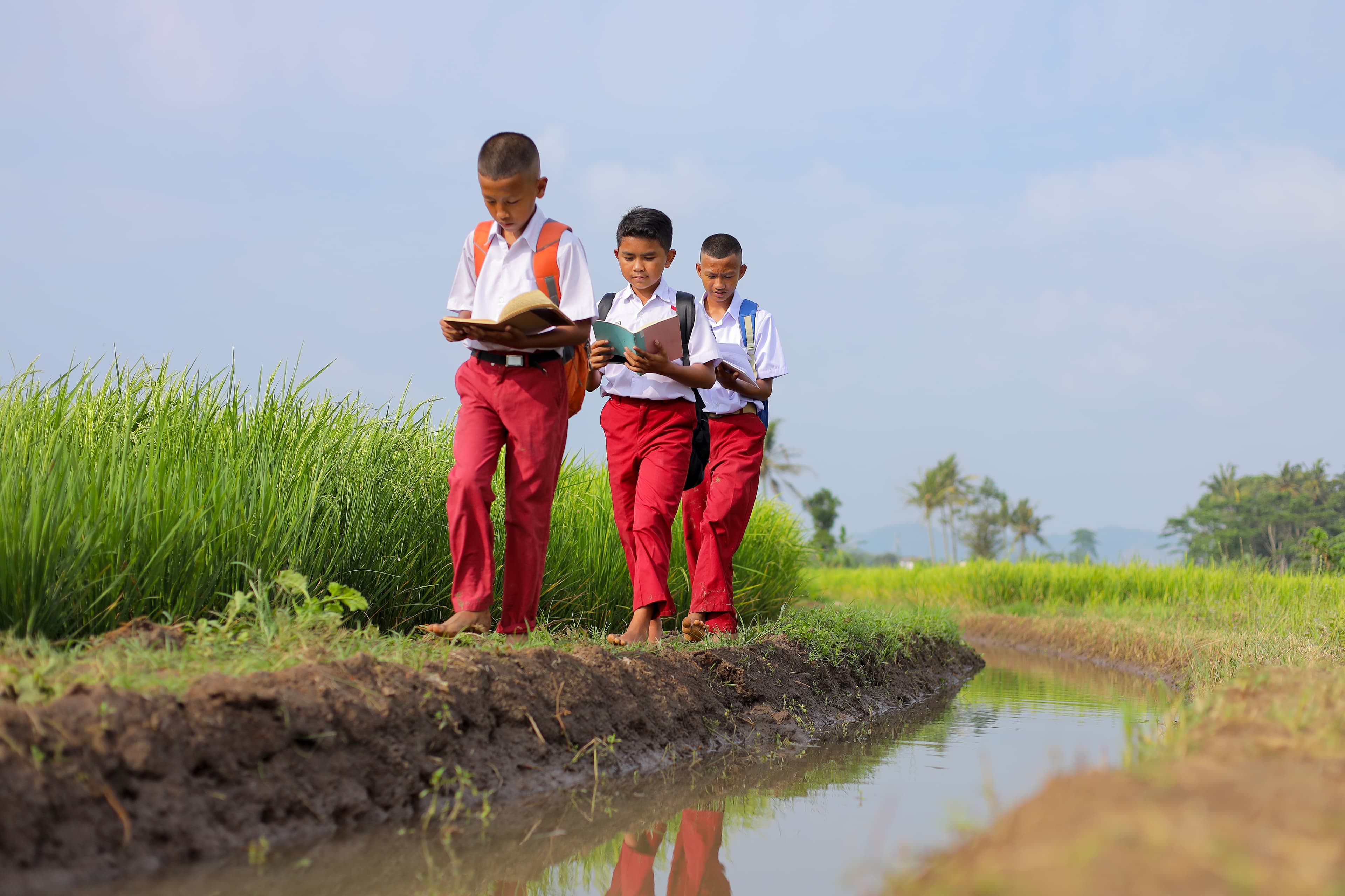 Students in school uniform focused on learning — MVV Foundation